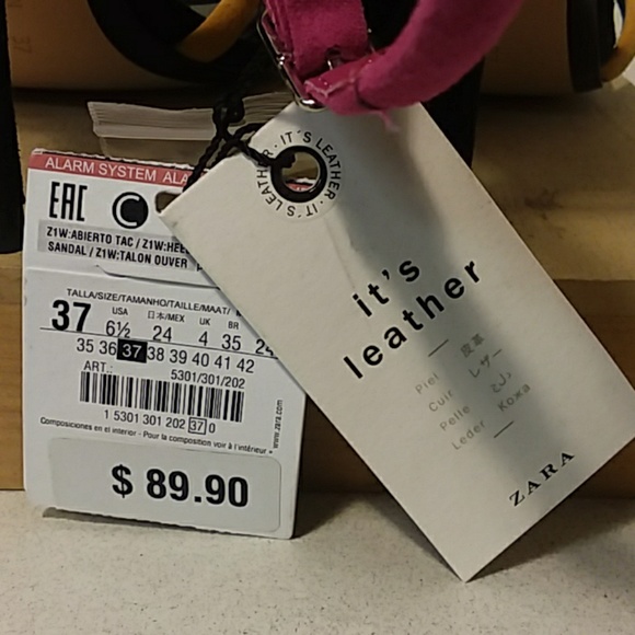 Zara Colorful Strappy Sandals - Picture 4 of 4